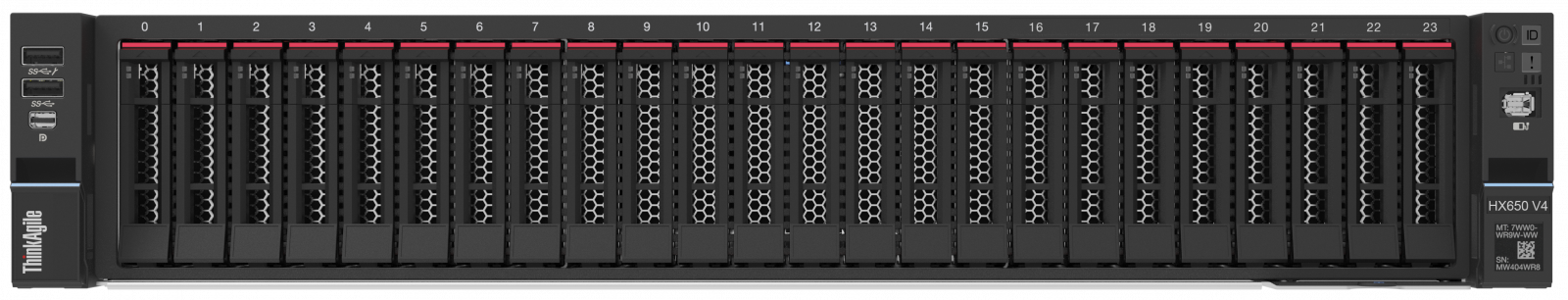 ThinkAgile HX650 V4 Storage Front View
