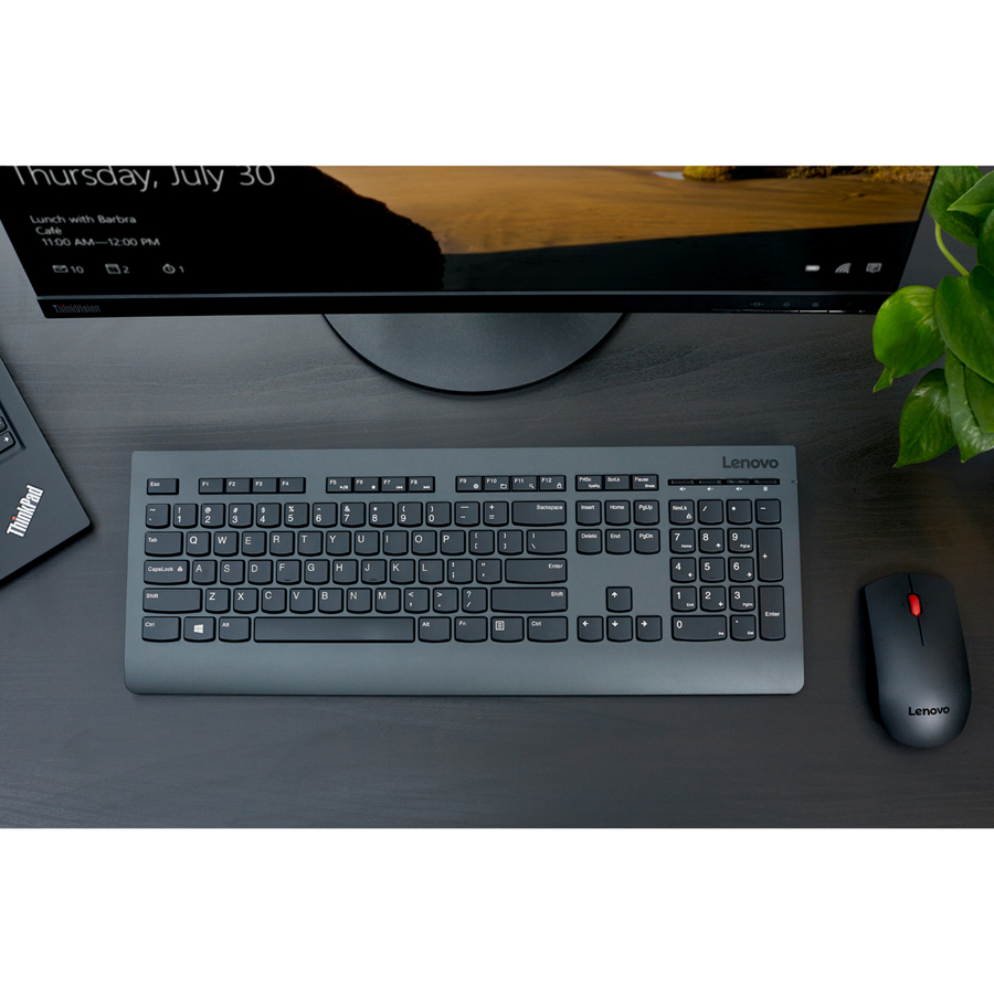 Professional Wireless Keyboard and Mouse Combo Up Side View
