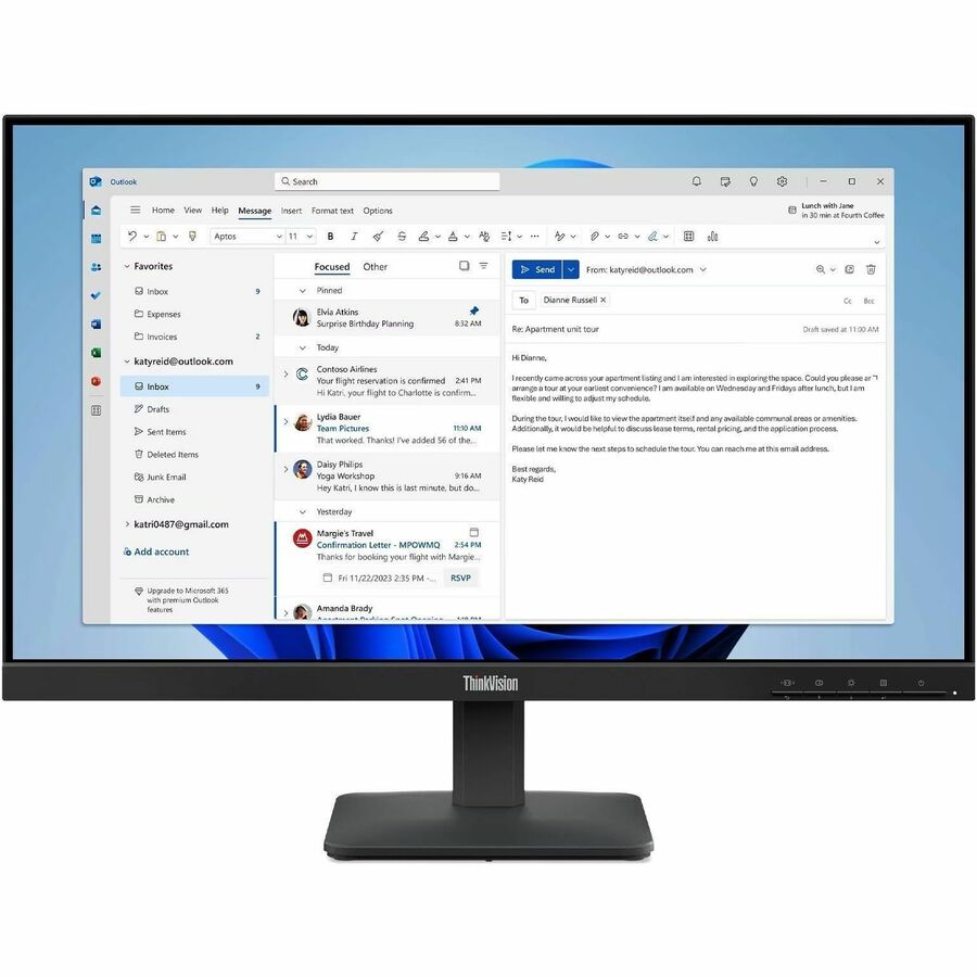 Lenovo ThinkVision S24-4e Front View