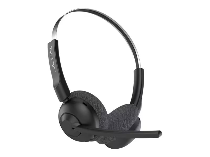 Lenovo GO WORK POP Wireless headset Black Front Mic Side View
